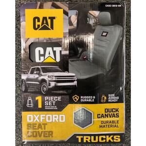 NEW CAT Caterpillar Heavy Duty Oxford Canvas Duck Truck SUV Universal Seat Cover
